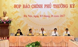 Họp báo Chính phủ thường kỳ tháng 9-2017